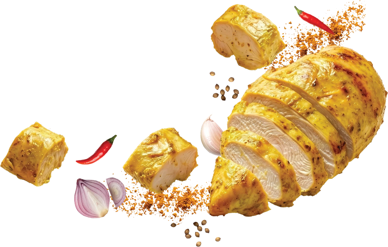Dada ayam siap makan Fuuds, tinggi protein
